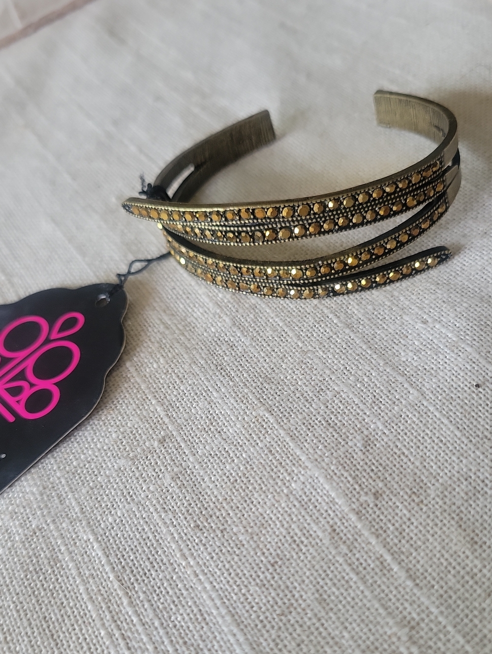 Triple-Row Cuff Bracelet